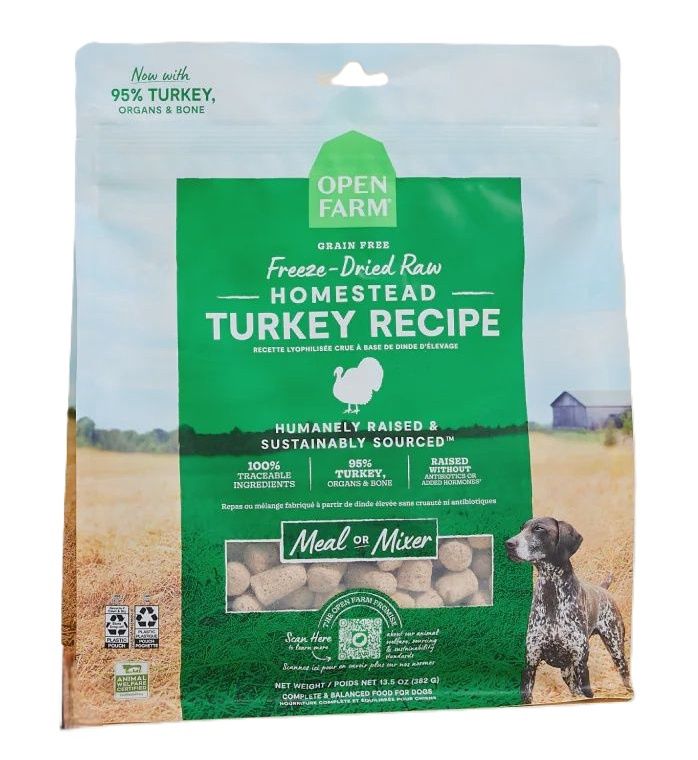 OPEN FARM Freeze Dried Homestead Turkey Morsels 13.5oz