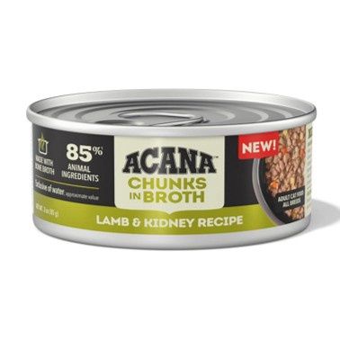 ACANA Chunks in Broth for Cats - Lamb &amp; Kidney Recipe 155g