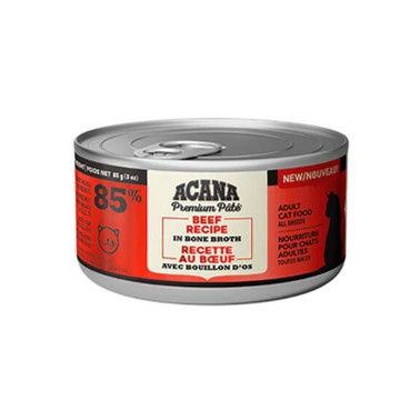 ACANA Premium Pâté for Cats - Beef Recipe in Bone Broth 85g