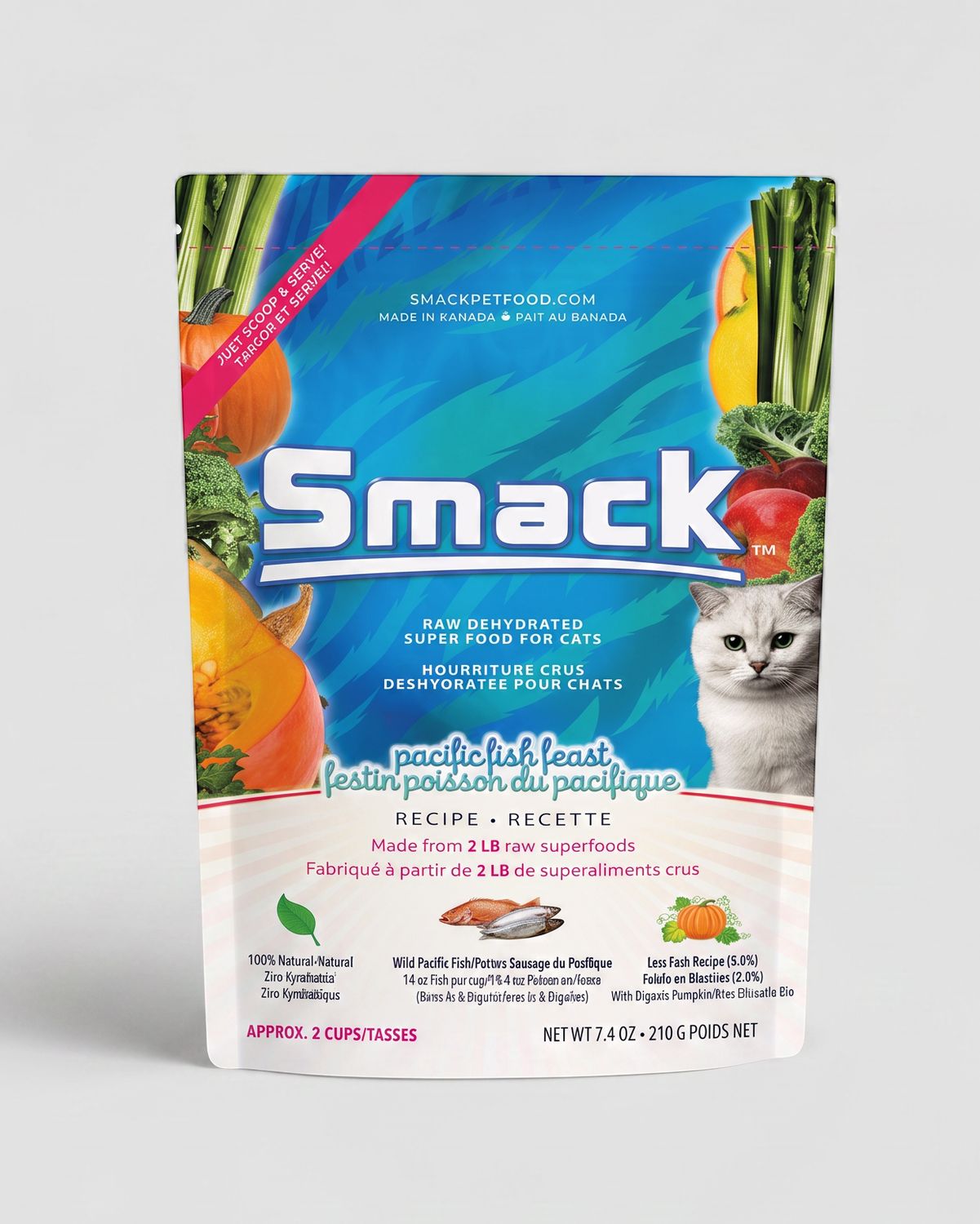 Smack Pacific Fish Feast 210g (Cat)