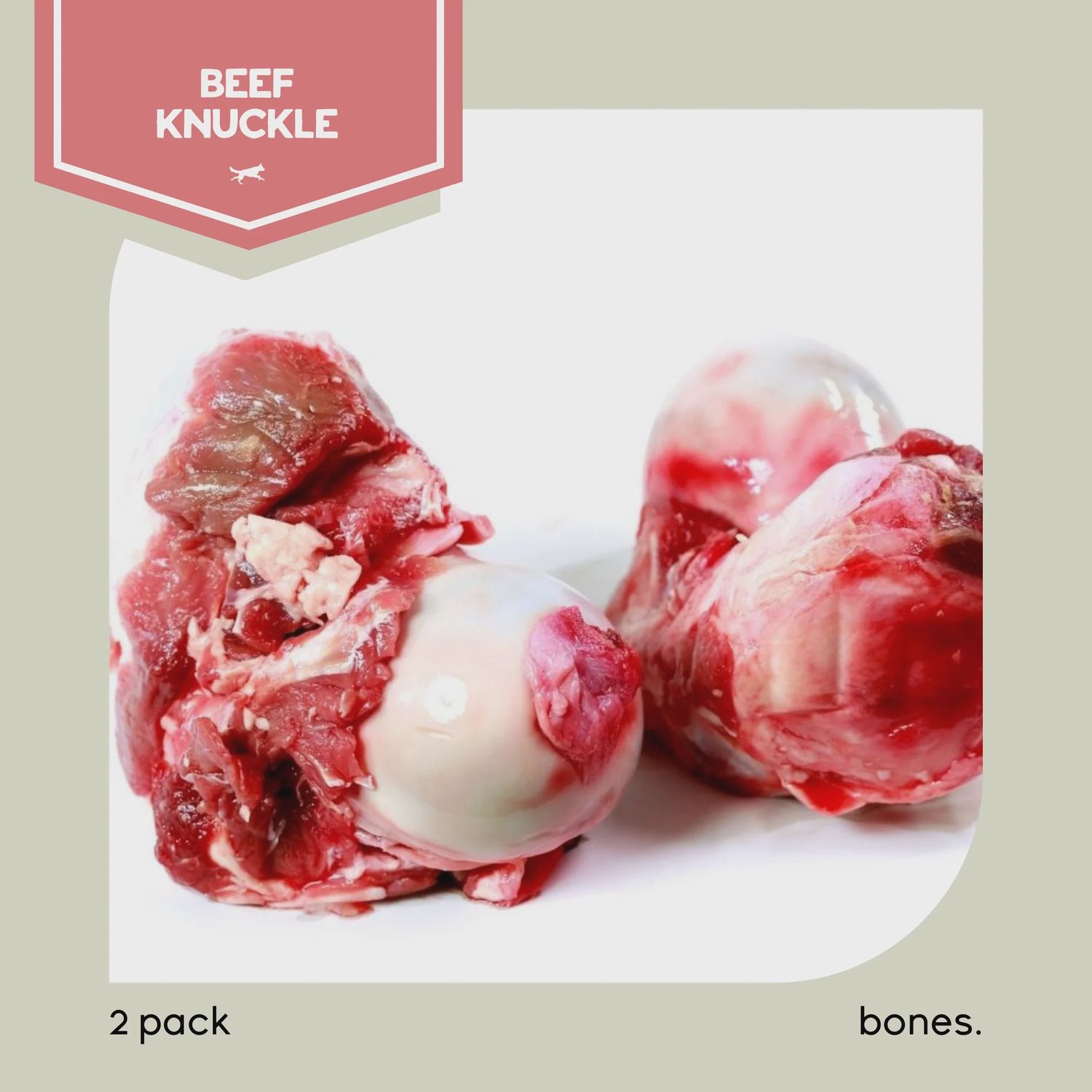 RAW PERFORMANCE - Beef Knuckle Bones - 2pk