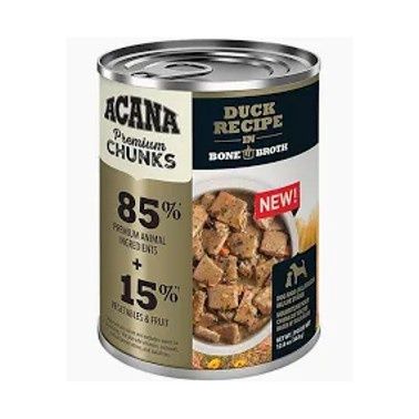 ACANA Premium Chunks Dog Food - Duck Recipe in Bone Broth 363g
