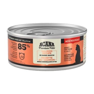 ACANA Premium Pâté for Cats - Salmon Recipe in Bone Broth 155g