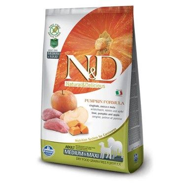 FARMINA Pumpkin Boar Apple Med/Maxi Adult Dog  | Various Sizes, Size: 12kg