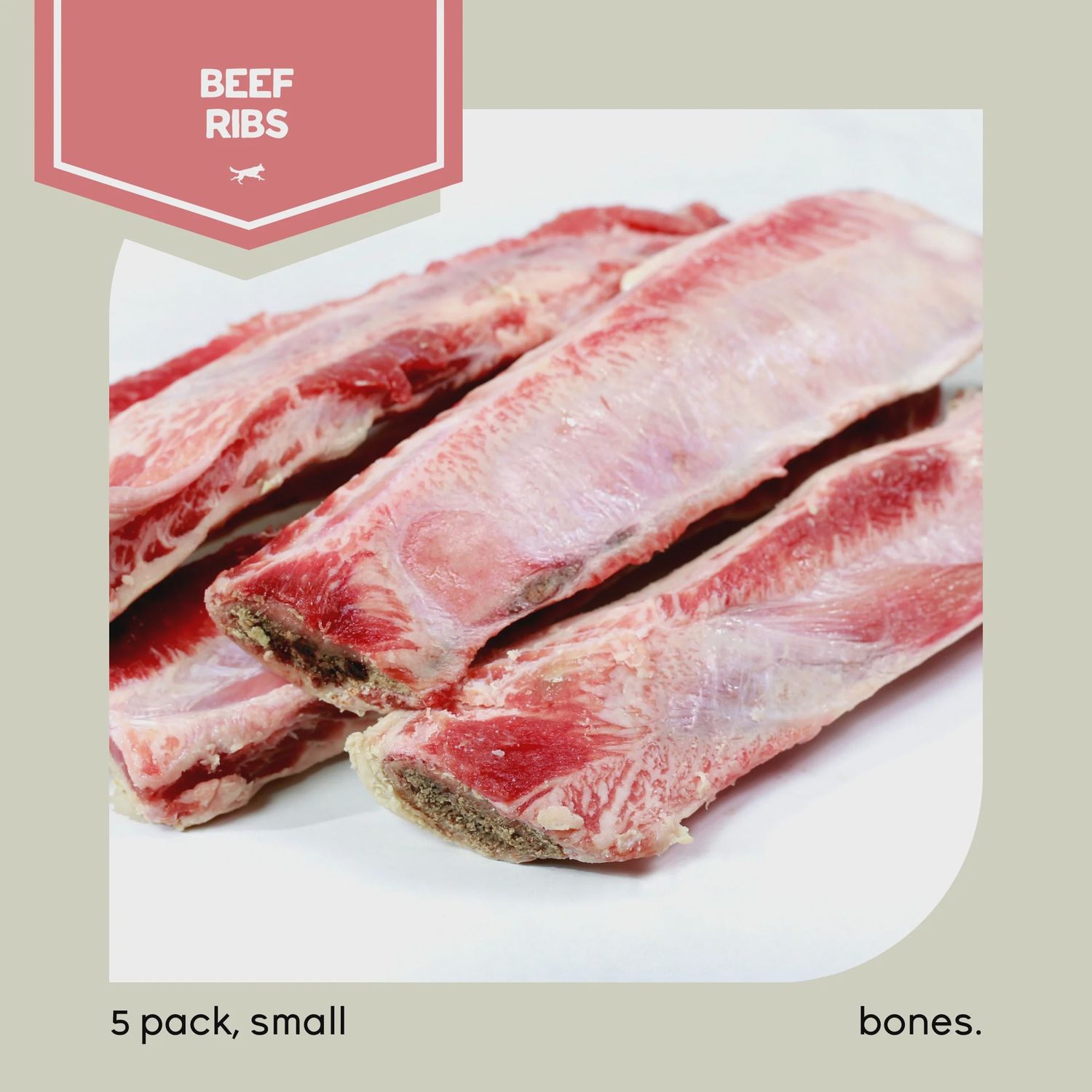 RAW PERFORMANCE - Beef Rib Bones - 5pk