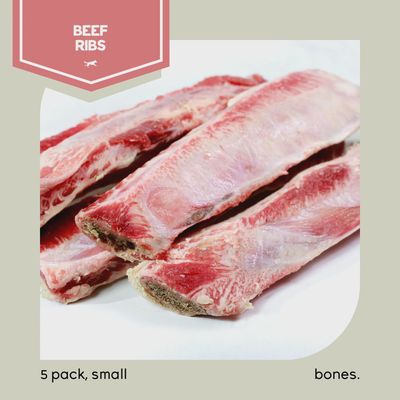 RAW PERFORMANCE - Beef Rib Bones - 5pk