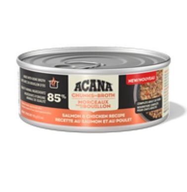 ACANA Chunks in Broth for Cats - Salmon &amp; Chicken Recipe 155g