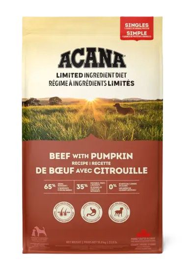 ACANA Singles Beef with Pumpkin Recipe : Various Sizes
