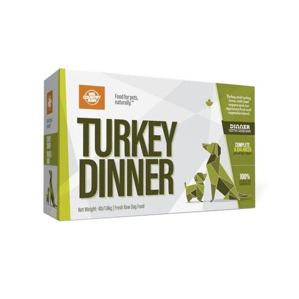 BIG COUNTRY RAW Turkey Dinner Carton (4 x 1 lb)