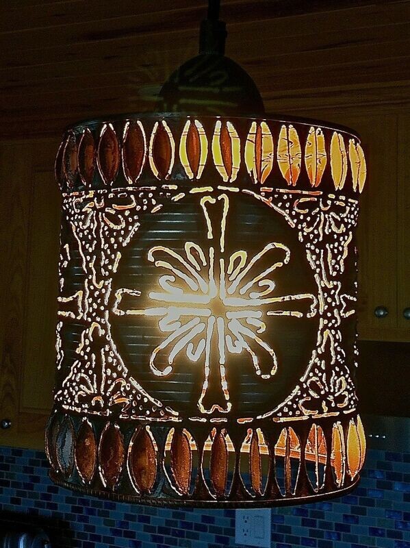 Cross Bones Pendant Shade