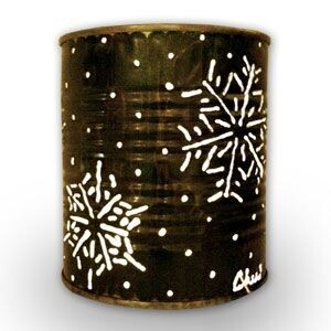 Small Snowflakes Luminary