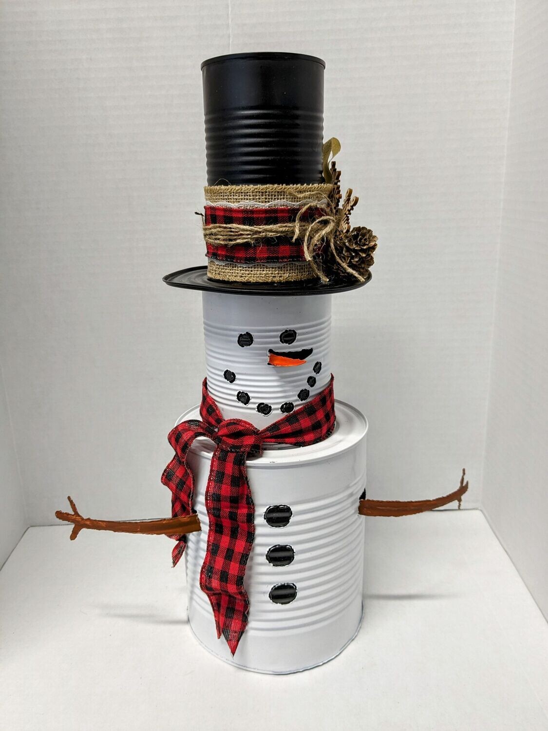 Snowman Body Christmas Plaid