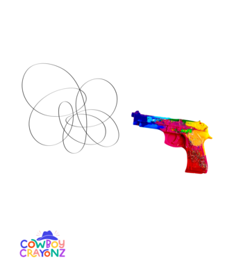 Rainbow Revolver Single Crayon