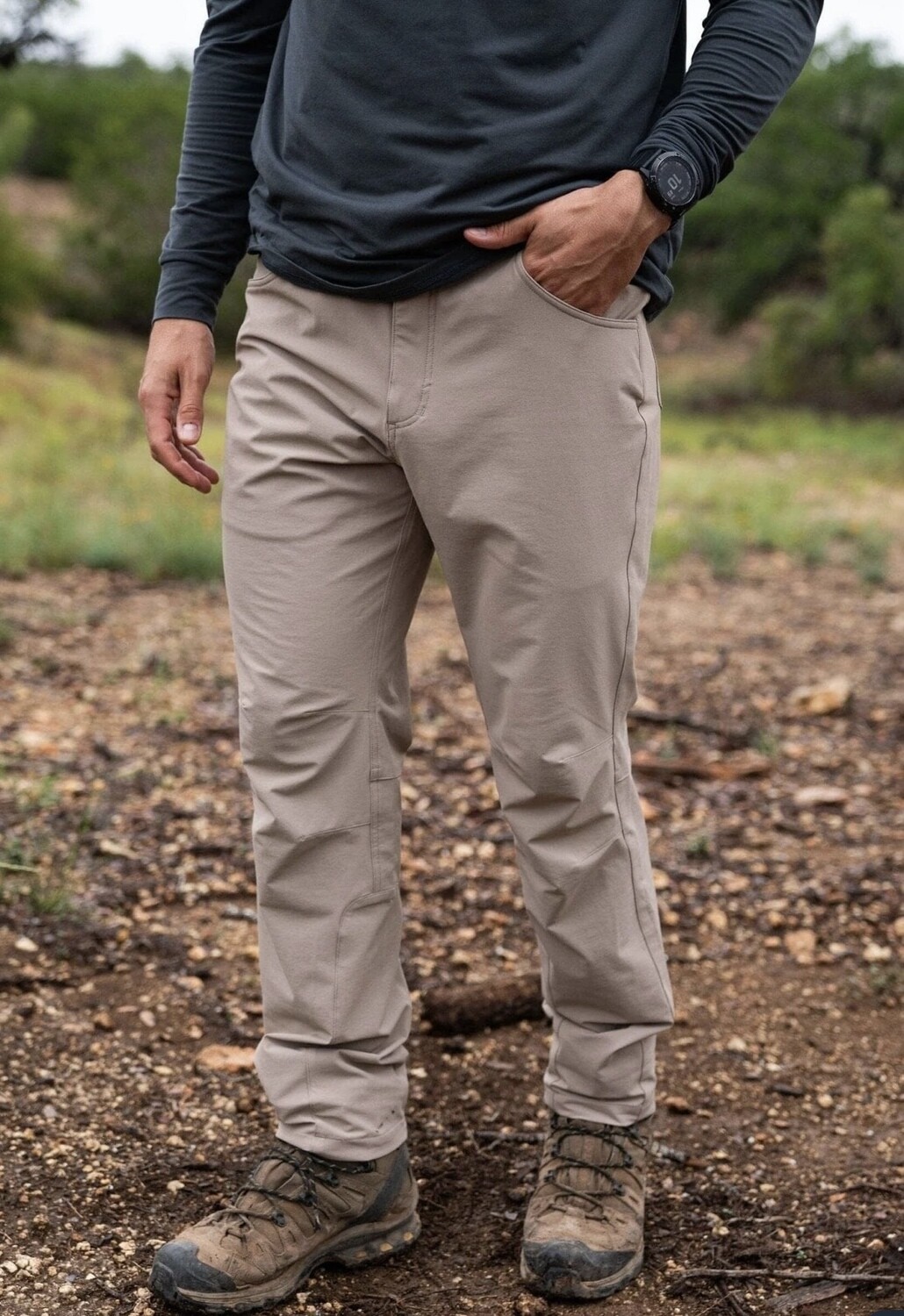 Slim Fit Pant-Cobblestone