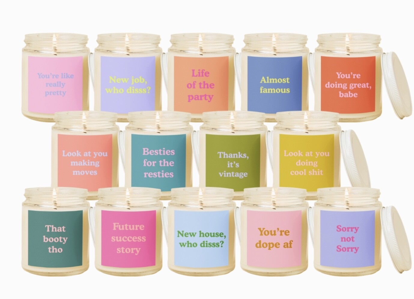 Yippie Quote Candles