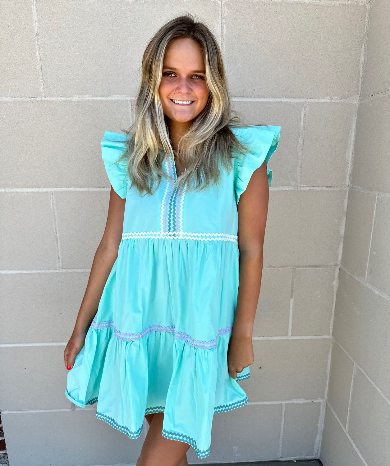 Seafoam Scalloped Mini