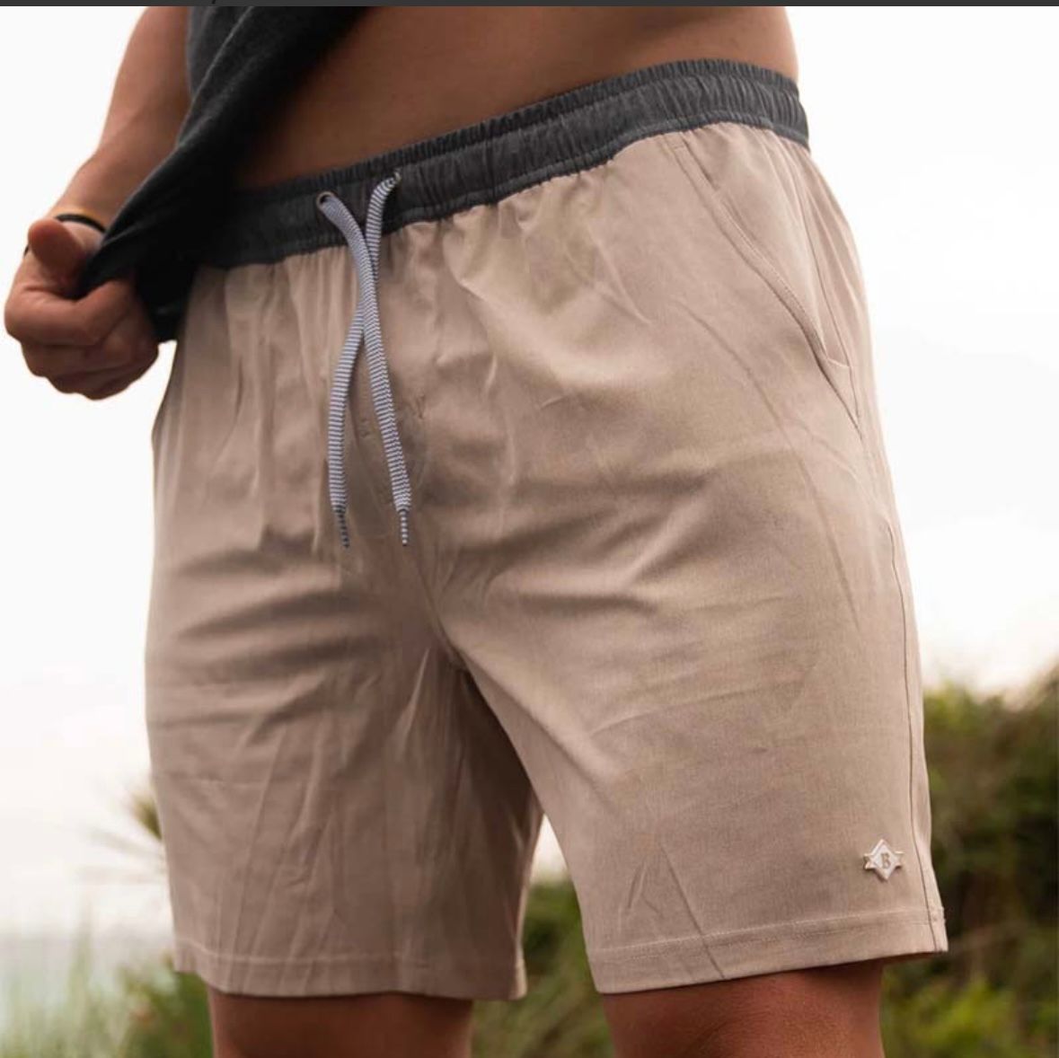 Athletic Short-Heather Khaki