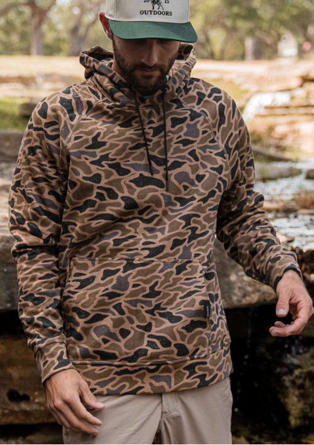 Fleece Hoodie- Gauge Camo
