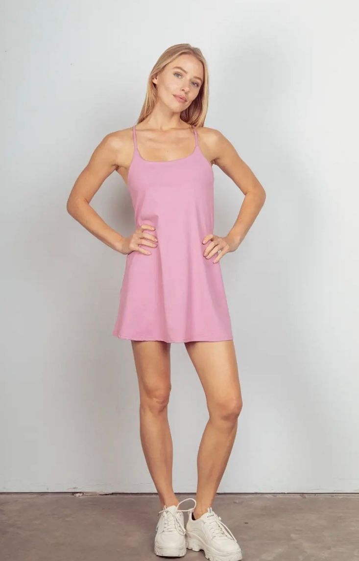 Charlotte Mauve Tennis Dress