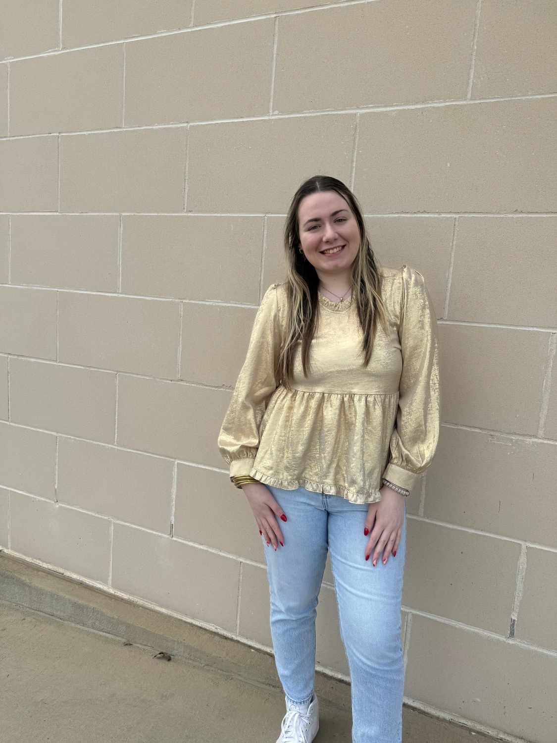 Georgia Gold Shimmer Top