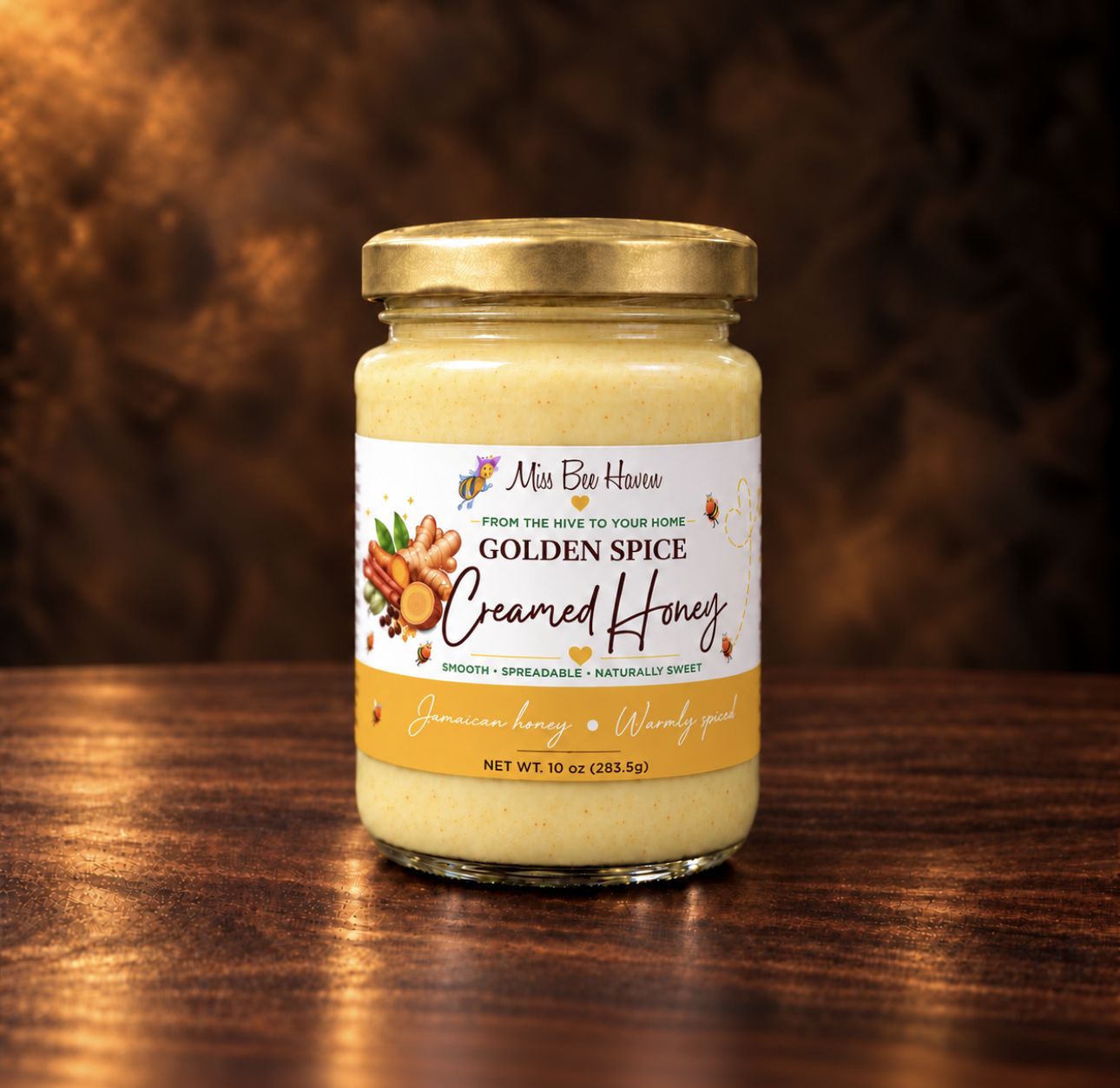 Golden Spice Creamed Honey