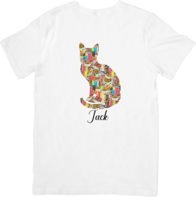 Custom Cat T-Shirt with Name