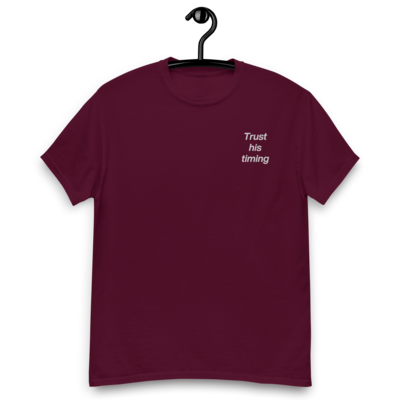 unisex maroon classic t- shirt