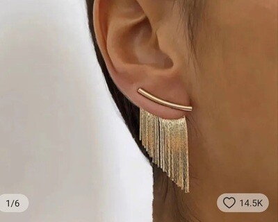 Fashion Statement Earring Gold Color