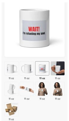 White glossy Mug