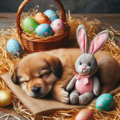 Easter Pup Basket