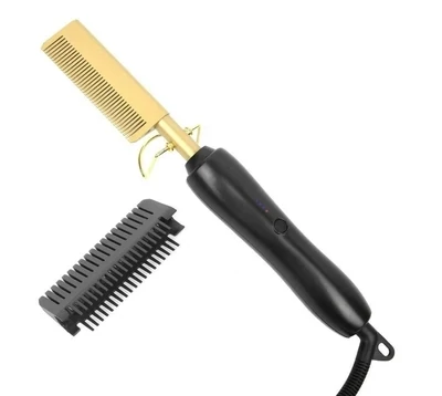 Hot Comb - Electric Straightening Hot Comb for Hair and Wigs
