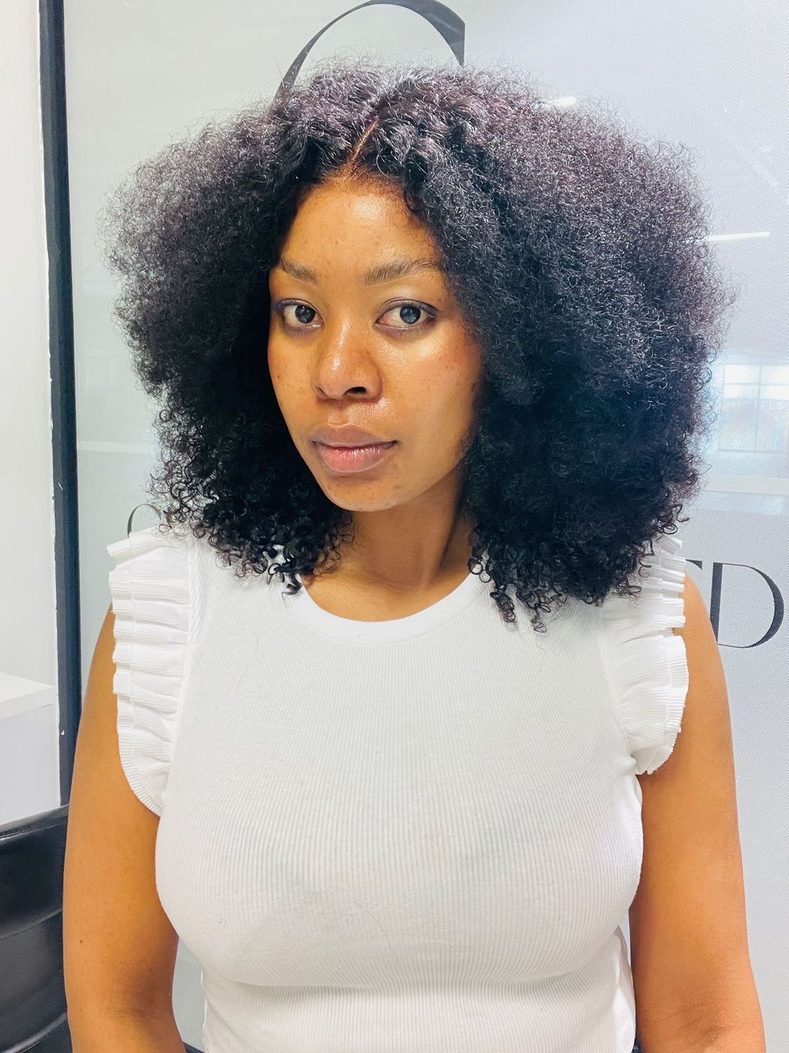 16&quot; Kinky Afro wig with 13x4 Lace