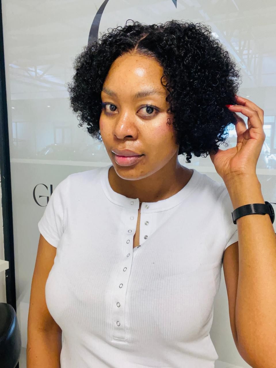 10 Inch Curly Wig-4x4 Closure