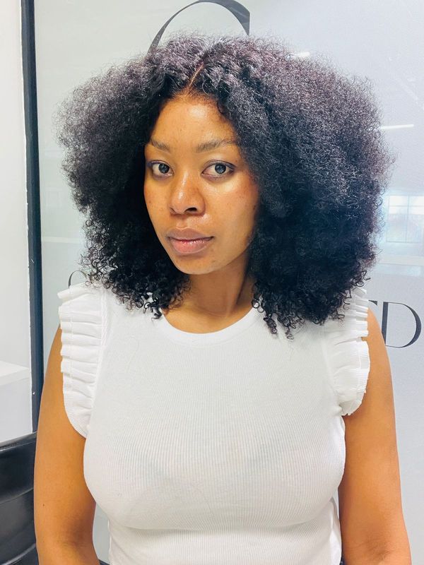 16&quot; Kinky Afro wig with 13x4 Lace