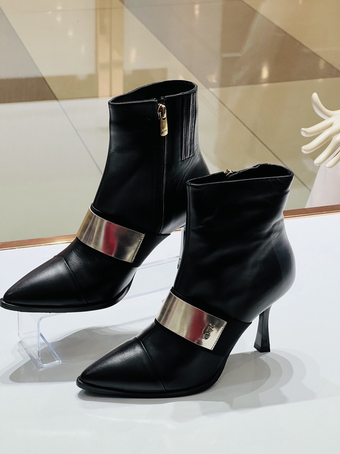 ILVI4586-SIKIZ BLACK BOOTS HEELS