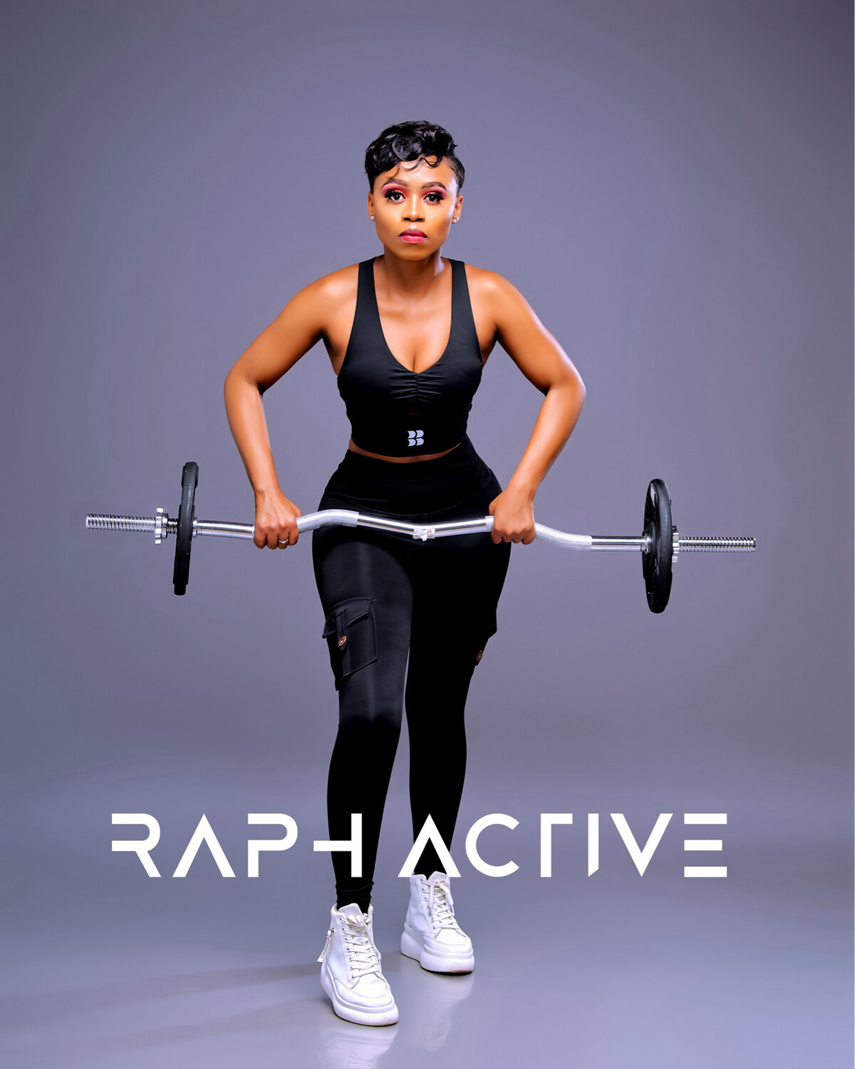 ACTIVE BLACK  PADDED SPORTS BRA