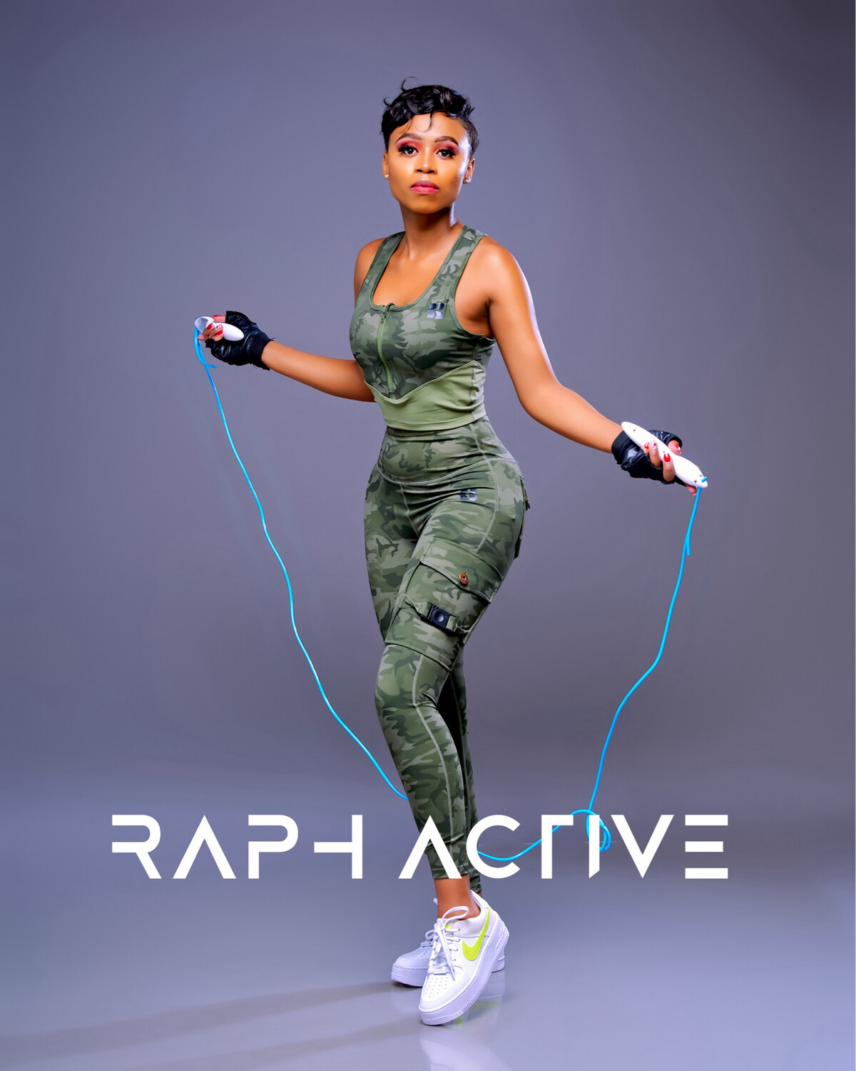 ACTIVE007-CAMO HIGH WAIST LEGGINGS SET