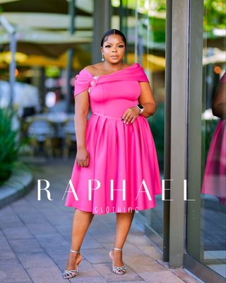 ROJ9106-LUXE SCUBA FLAIR DRESS