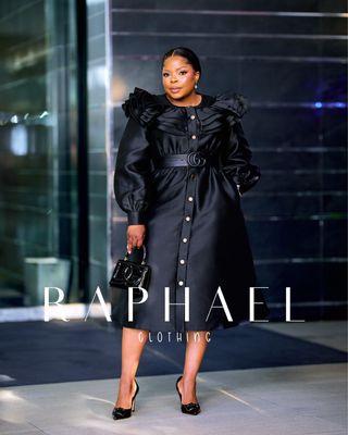 RAPH25031203-OCTAVIA RUFFLE ROYALE DRESS