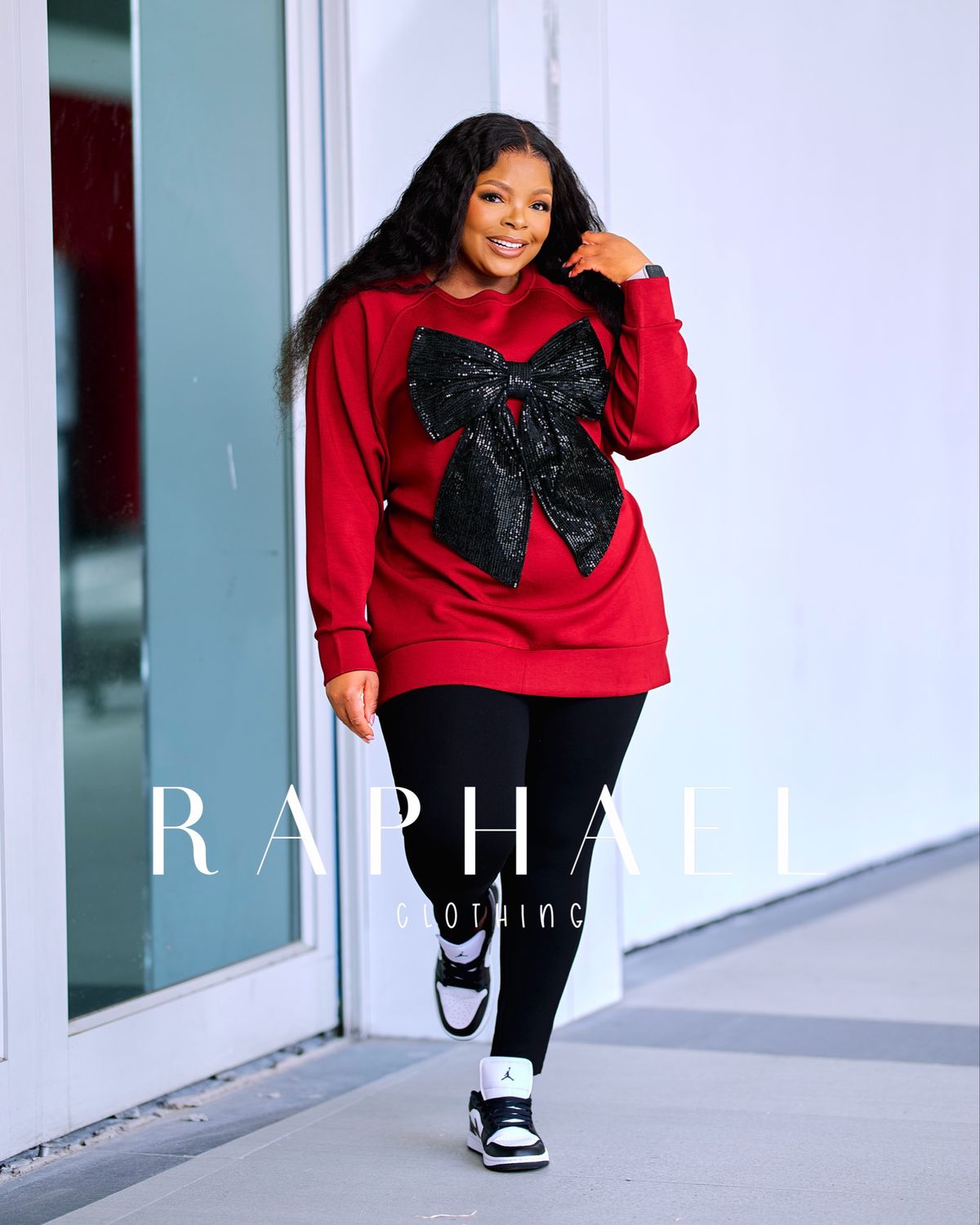 RAPH25033009-LERATO BIG BOW OVERSIZED SWEATSHIRT