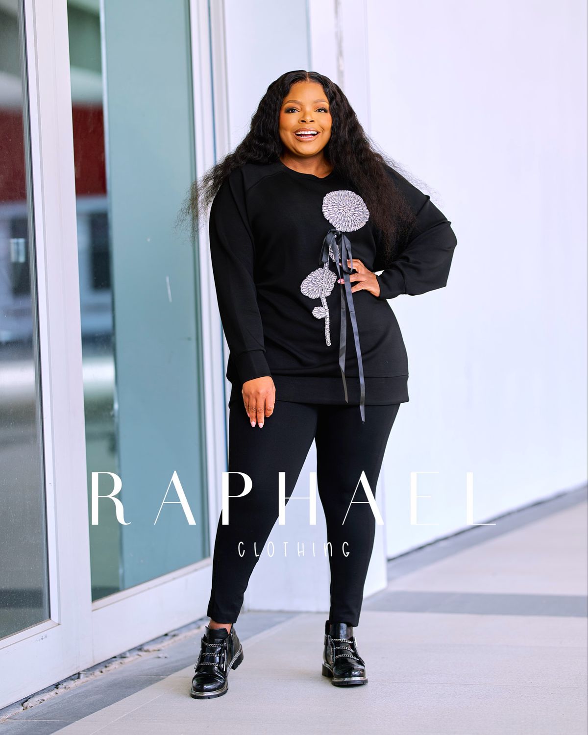 RAPH25033009-ESME LUXE CRYSTAL BLOSSOM SWEATSHIRT