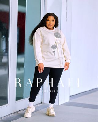 RAPH25033009-ESME LUXE CRYSTAL BLOSSOM SWEATSHIRT