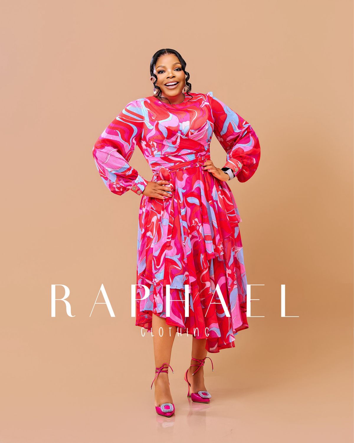 RAPH25031206-NANDI DREAM RUFFLE ELEGANCE DRESS