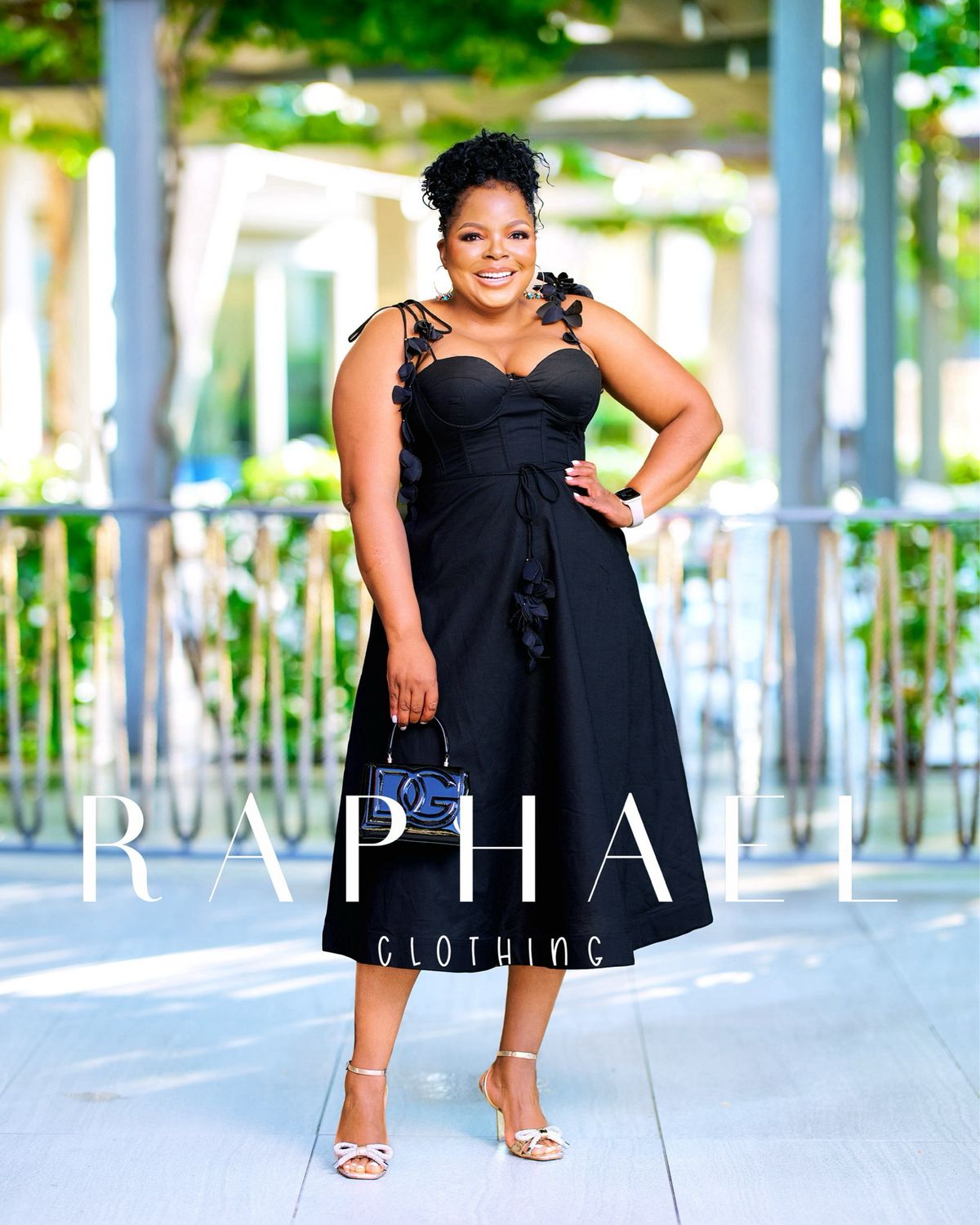 RAPH-KENEILWE ROMANTIC SPAGHETTI STRAPS DRESS