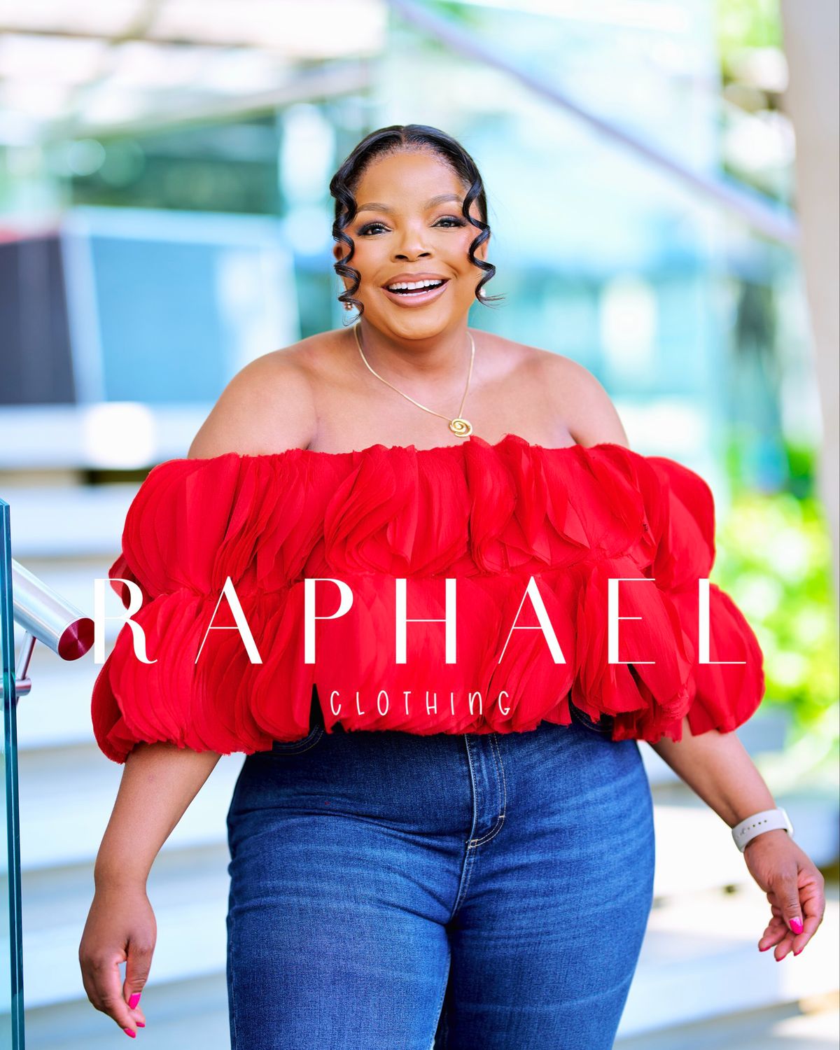 RAPH-LWANDLE RUFFLE BLOSSOM TOP