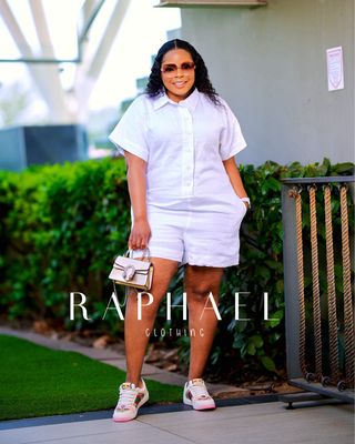 RAPH BREEZY LUXE LINEN SHIRT ROMPER