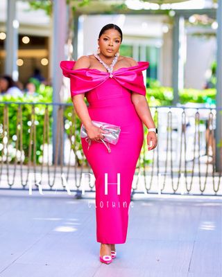 RAPH-RENATA CRYSTAL STRAP BANDAGE MAXI DRESS
