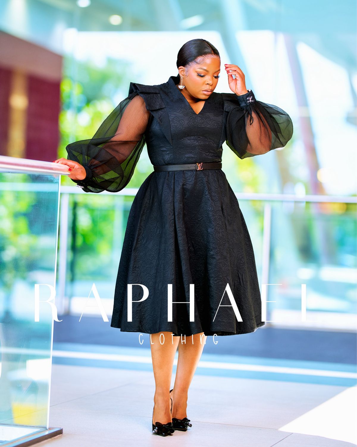 RAPH25032505-ELEGANT JACQUARD DRESS