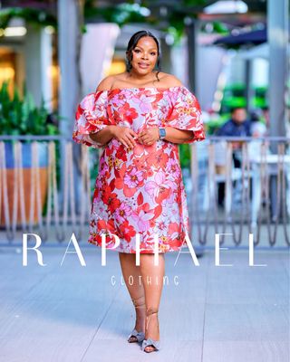GIZM5L002-NIA FLORAL PUFF SLEEVE MIDI DRESS