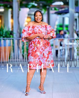 GIZM5L002-NIA FLORAL PUFF SLEEVE MIDI DRESS